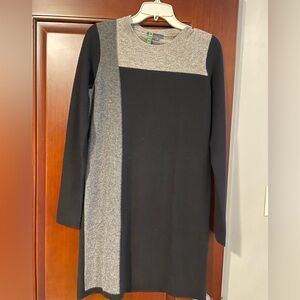 Cashmere Black and Gray sweater Dress